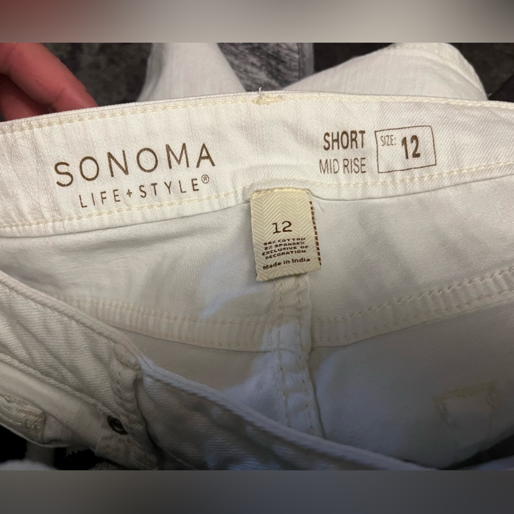 Sonoma White High Mid Shorts - Picture 6 of 10